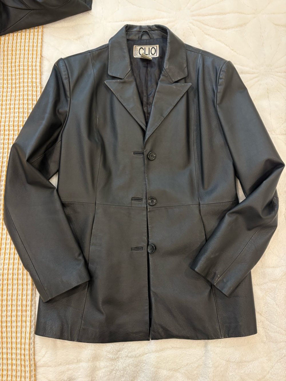 CLIO Vintage Leather Blazer